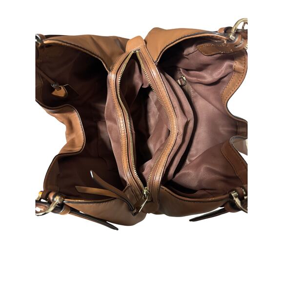 Coach Madison Carlyle Smooth Leather Hobo Shoulder Bag – Saddle Brown - Picture 3 of 8